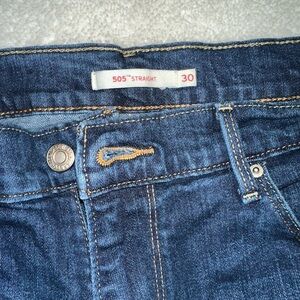 Levi's 505 Straight Jeans in Deep Indigo
